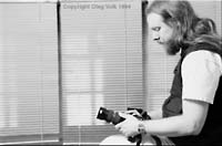 Contemplative photographer