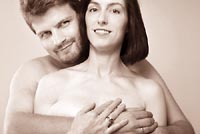 Couple with a baby on the way