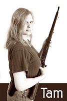 Tamara and an M1917
