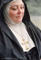 Nun with a cross